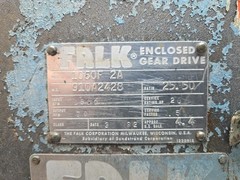 Falk 1060F 2A Enclosed Gear Drive Speed Reducer 25.50 Ratio Used See Pictures