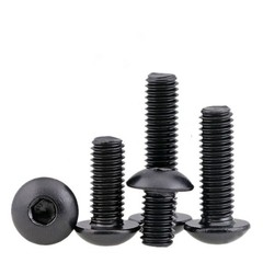 Black 304 Stainless Steel Hex Socket Bolts Button Head Screws M3 M4 M5 M6 M8 M10