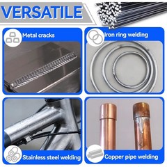 Aluminum Brazing Rods, 50PCS Low Melt Aluminum, Aluminum Repair Rods for 6129