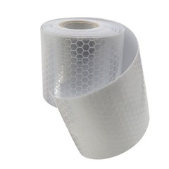 High Visibility Car Safety Warning Reflective Tape 10Ft Conspicuity Film white