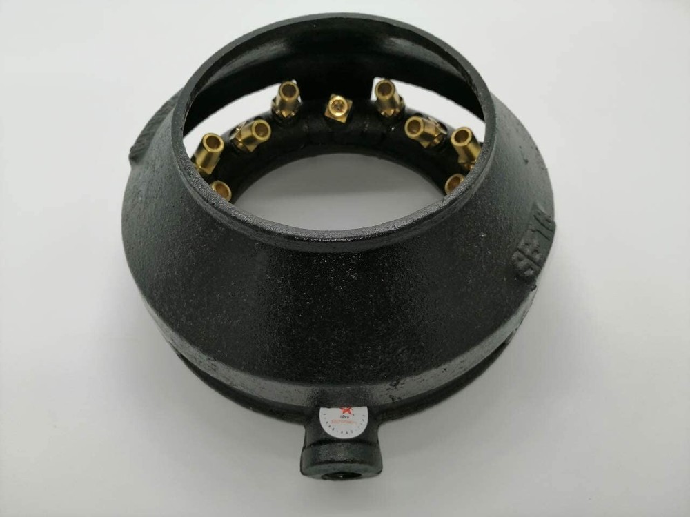 9″ High-Powered Jet Burners With Lip (Propane Gas) *(16 Brass Tip Jets Burner)
