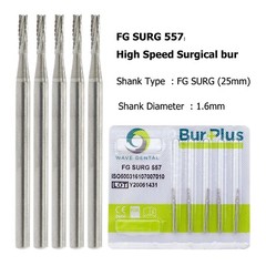 Wave Dental Surgical Bur Round Long 25mm Carbide Bur Friction Grip FG High Speed
