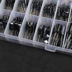 500pc Radial Electrolytic Capacitor Assortment Kit 24 Value 0.1uF-1000uF 10V-50V