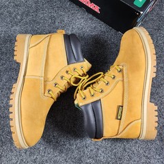 Brahma Hubert Work Boots Mens 11 Wheat Waterproof Leather Oil ResistantSoft Toe
