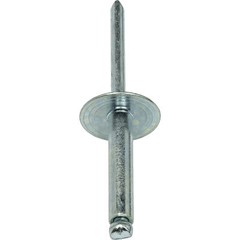 Large Flange Pop Rivets 1/4″ x 3/4″All Steel (8-12) Dome Head Qty 250