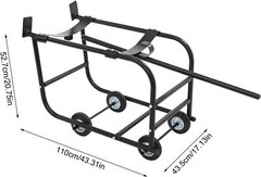 TFCFL 55 Gallon Drum Cradle, Movable Drum Cradle Drum Stand 600-pound Capacity,
