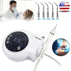 Dental Ultrasonic Piezo Scaler LED Handpiece 5 Tips Fit Cavitron EMS Woodpecker