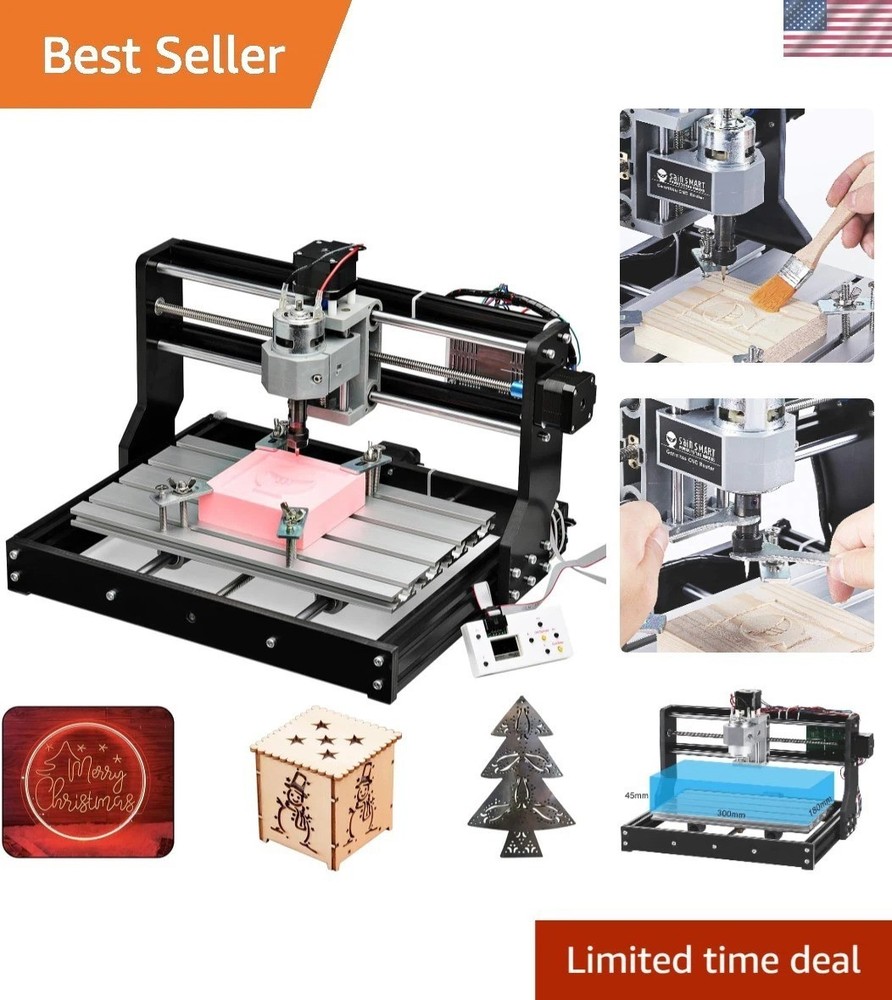 Versatile CNC 3018-PRO with GRBL Control – Perfect for Wood & Acrylic Projects