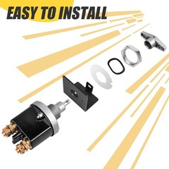 500A High Current Battery Disconnect Switch, 12-36V Cut Off Switch…