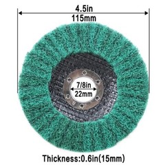 5x Nylon Flap Disc 4-1/2″ Metal Steel Cleaning Polishing Wheel Pad Angle Grinder