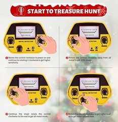 LCD Metal Detector for Adults Professional Gold Detector 10 in IP65 Waterproof