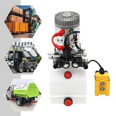 4l 12v Electric Hydraulic Pump Double Acting Hydraulic Pump For Dump Trailer