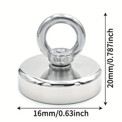 Super Strong Neodymium Fishing Magnet Hook N52 Heavy Duty Rare Earth Magnet with