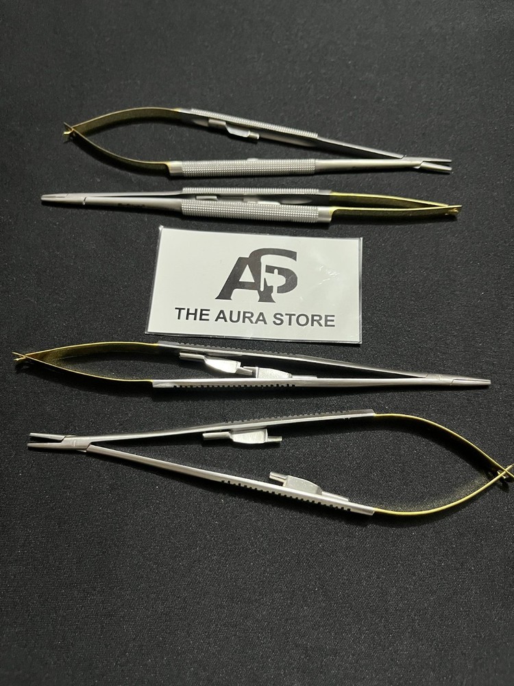 Lot Of 4 Pcs Hu-Friedy Castroviejo Needle Holder