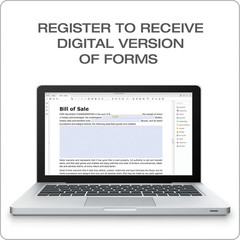Bill of Sale Forms Pack, Includes 2 Motor Vehicle and 2 General Bills of Sale, 8