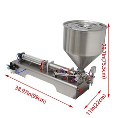100-1000ml Paste Liquid Filling Mixing Machine for Shampoo Honey Single Nozzle