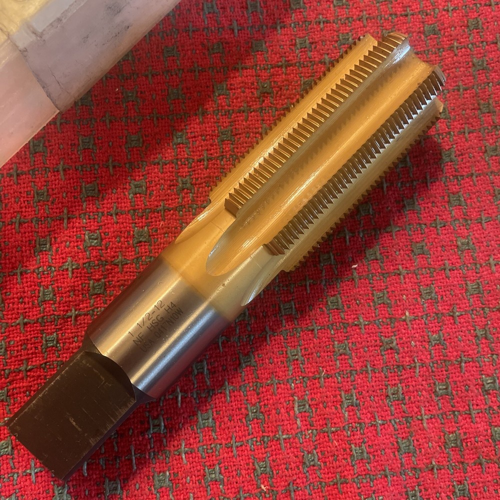 1-1/2-12 Tap HSG H4 TiN 6-Flute USA 🇺🇸 NOS
