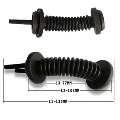 2 Pack 30*30mm Car Harness Wiring Door Tube Rubber Sleeve Dust-proof Tubes NEW