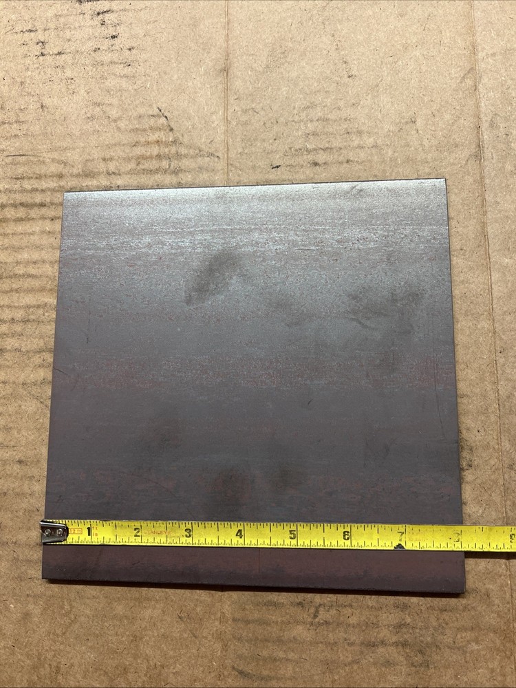 8in x 8in x 1/4in Steel Flat Plate (0.25in Thick)