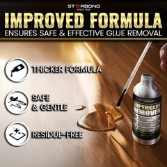 Starbond Super Glue Remover, Dissolves Adhesive & CA Glue, Brush Cap Applicator