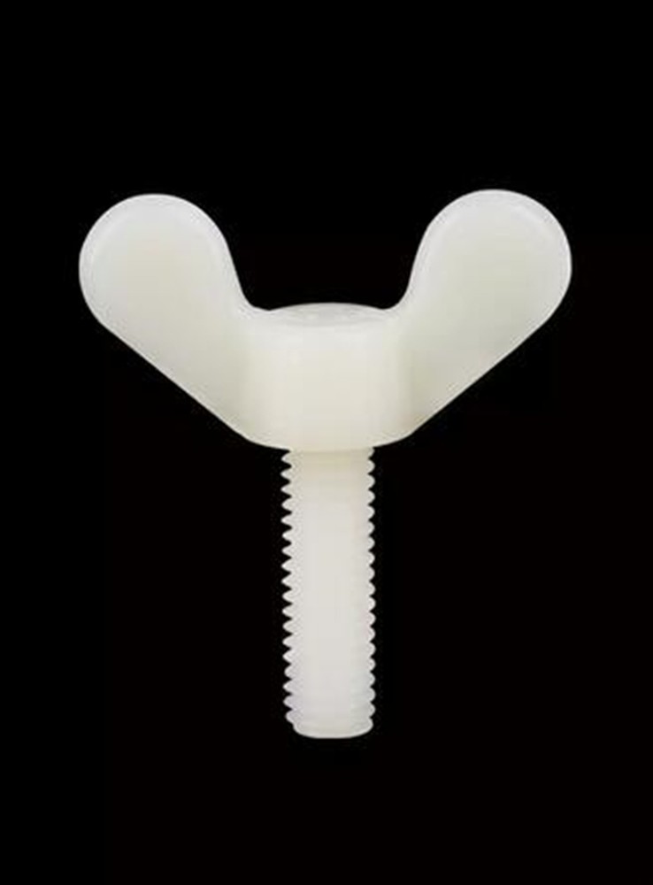 5/10/20/50pcs M5 M6 Plastic Thumb Wing Screw Butterfly Bolts White Nylon