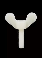 5/10/20/50pcs M5 M6 Plastic Thumb Wing Screw Butterfly Bolts White Nylon