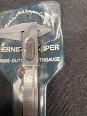 Vintage SYG Spain 5″ Vernier Caliper Inside Outside W Case Read