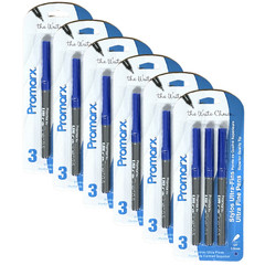 6-Pack Promarx Ultra Fine Pens Precise and Vivid Lines Blue Ink 0.5mm