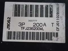 General Electric Circuit Breaker TFJ236200WL 3 Pole 200 Amp 600VAC – TESTED