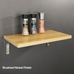 SAYAYO Heavy Duty Floating Shelf Brackets 8 Inch x 6 Inch, Stainless Steel Wa…