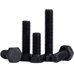 M10 1.0 Fine Thread Grade 8 Alloy Steel Full Thread Hex Head Bolts Screws DIN933