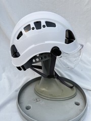 Malta Dynamics White Hard Hat With Clear Visor Type 1 Class C