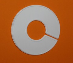 White Round Plastic Blank Rack Size Dividers – Multi-Pack