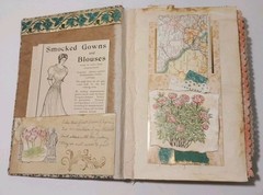 Junk Journal Antique Vtg. Ephemera Handmade Book Lg 9.5″x6.5″ Mother’s Day Gift