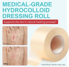 Hydrocolloid Bandages for Wound Care, 2in *12ft Extra Large Medical-Grade Hydroc