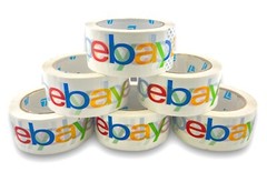 6 x Roll EBAY Official Packaging Tape Color Logo 2” x 75” Yard FREE SHIPPING