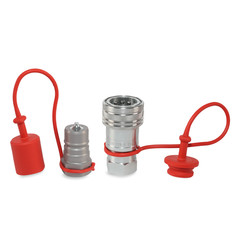3/4″ ISO 7241-A Quick Disconnect Hydraulic Couplers Set – 3/4″ NPT Thread