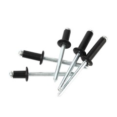 Pop Rivets 2.4/2.8/3/3.2/3.6/4/5/6.4mm Alu Dome Head Blind Zinc White & Black