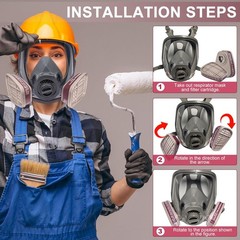 10Pairs 6001cn Organic Vapor Respirator Filter Cartridge For 6800 6200 Gas mask