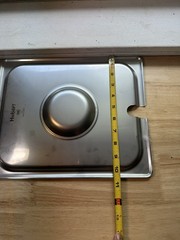Hubert 1/2 Size Slotted Steam Table Pan Cover lid 22 Gauge 18-8 Stainless NSF