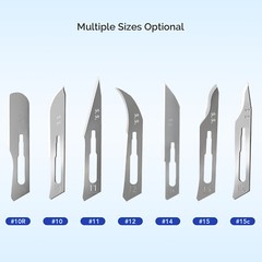 100Pcs/Box JMU Dental Sterile Surgical Blades Scalpel Disposable Stainless Steel