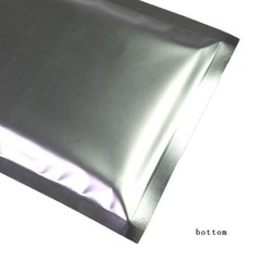 3X5in Lightproof Silver Zipper Bags Resealable Heat Sealable Mylar Pouches