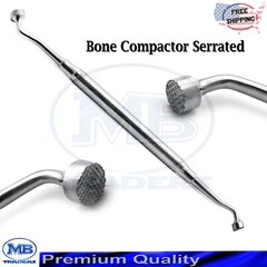 Dental Bone Compactor Implant Grafting Instruments Surgical Serrated Tips