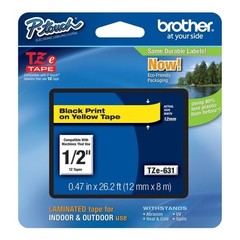 Brother TZE-631 12Mm X 8M Black – Yellow