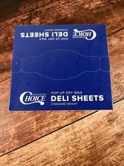 500 Count Pre-Cut Pop Up Dry Wax Deli Sheets ~ Standard Weight ~ 6” X 10.75”