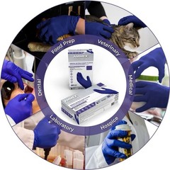 AMMEX Nitrile Disposable Exam Gloves 3 Mil Latex-Free, Case Of 1000, Medium