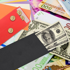 Cash Envelopes – 100 Packs, 3.5×6.5 Inches, Black, Colored, Suitable for Budgets
