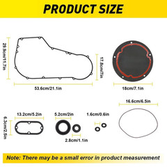 FOR HARLEY SOFTAIL DYNA MODELS 1994-2005 PRIMARY CLUTCH COVER GASKET SEAL KIT