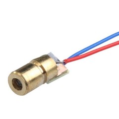40PCS 650nm 6mm 5V 5mW Red Laser Dot Diode Module with Brass Diode Housing USA