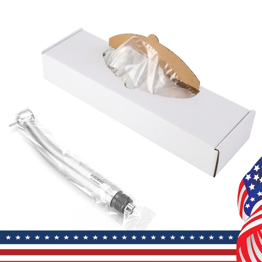 FDA 500PCS Dental High Speed Handpiece Disposable Cover Sleeves Plastic 1″x8″